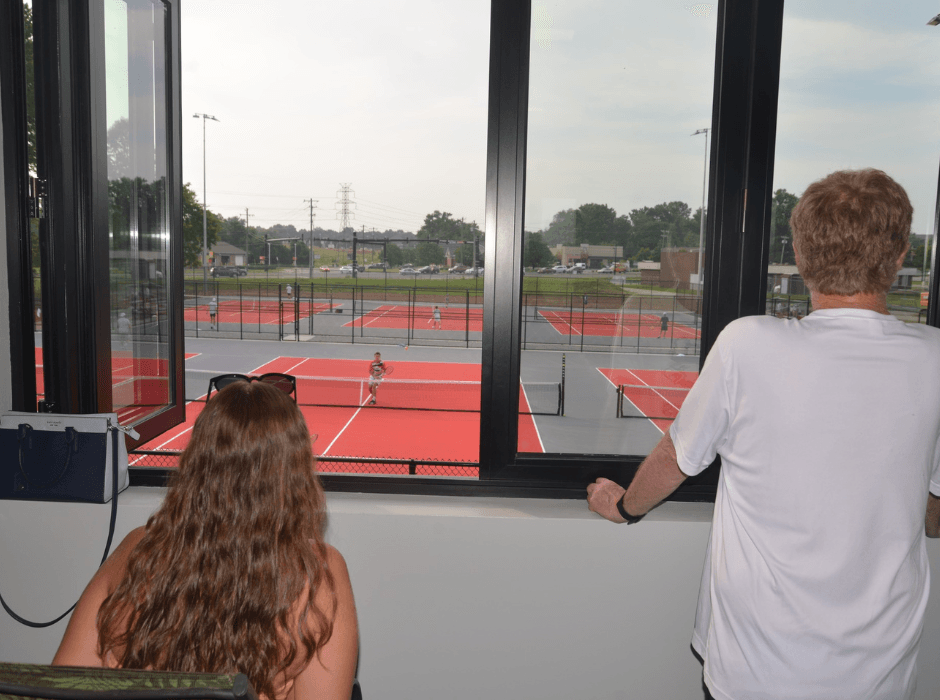ActivWall Folding Windows at the Jeffersonville High School Tennis Complex