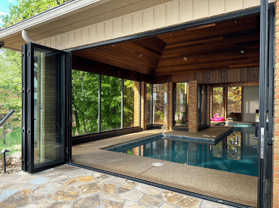 Pool House Upgrade with ActivWall Folding Doors