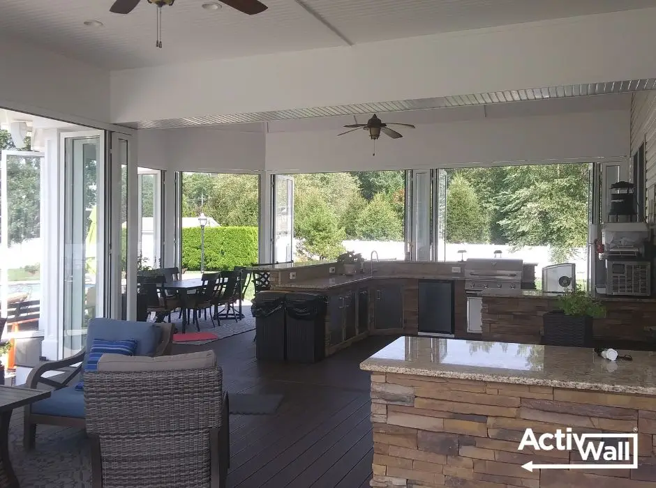 New Jersey Pool House with ActivWall Folding Doors