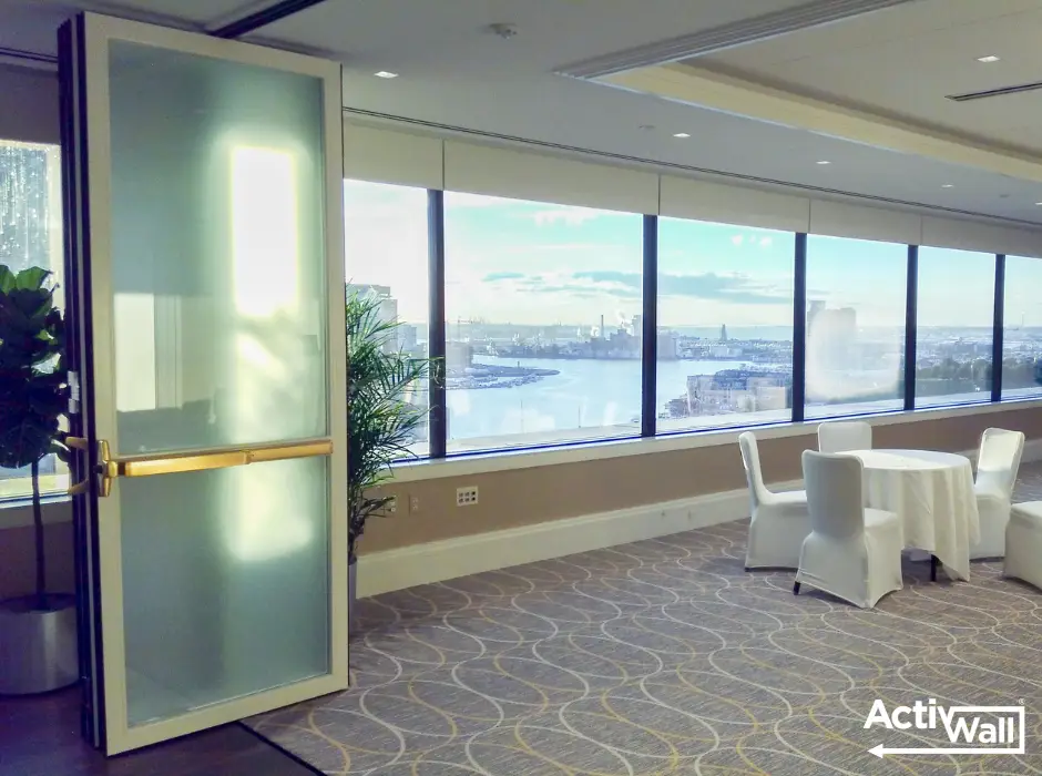 Hise rise building in Baltimore with an ActivWall Folding Door