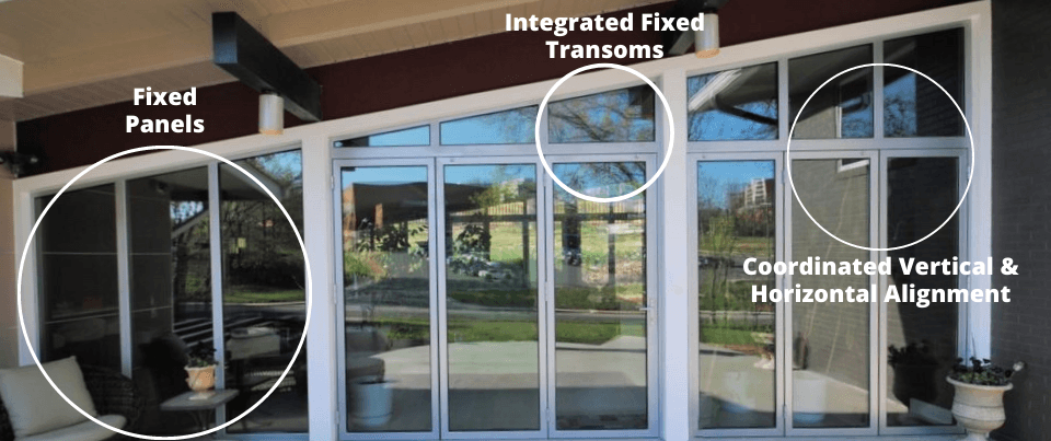 Home with ActivWall Folding Door and Fixed Glass Panels