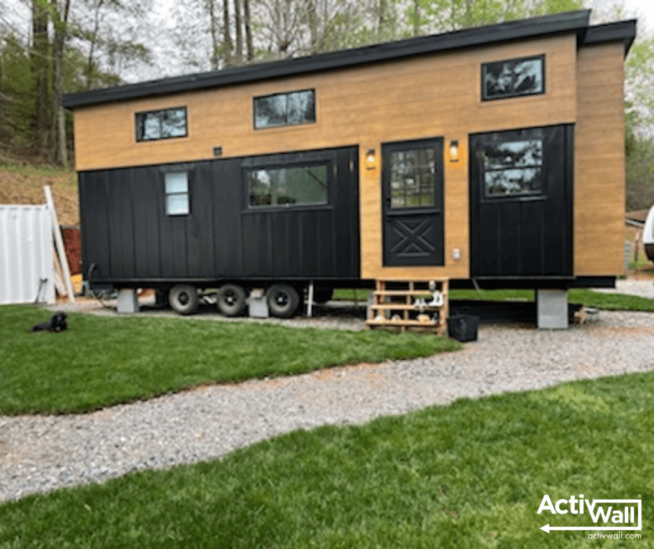Tiny House with ActivWall Gas Strut Window
