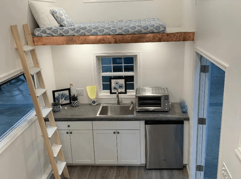Tiny Home by Smalltimore Homes with ActivWall Gas Strut Window