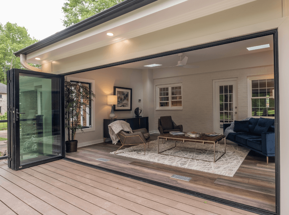Sunroom Addition with ActivWall Folding Doors
