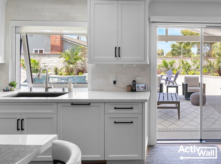 Poolside Home with an ActivWall Gas Strut Window