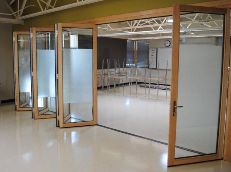Wooden ActivWall Folding Door at Lakewood Montessori School