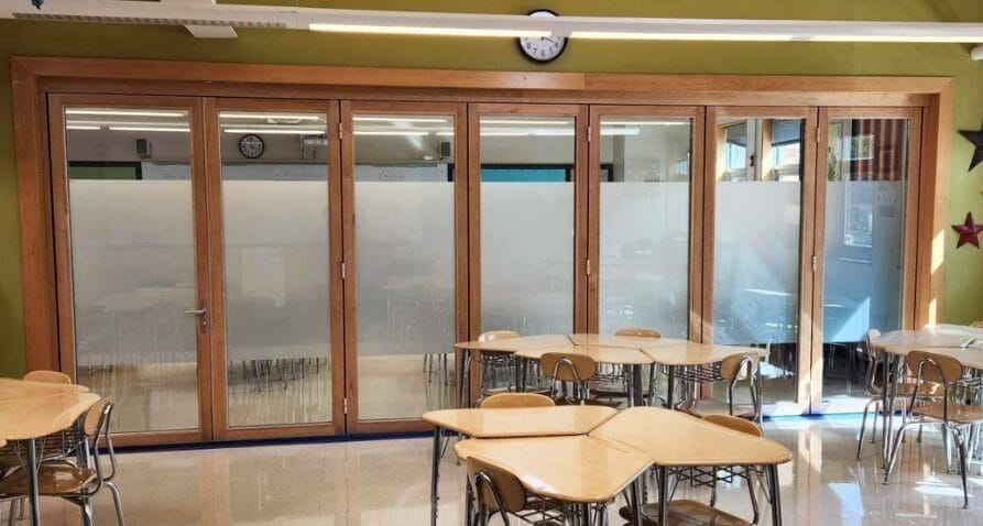 Wooden ActivWall Folding Door at Lakewood Montessori School