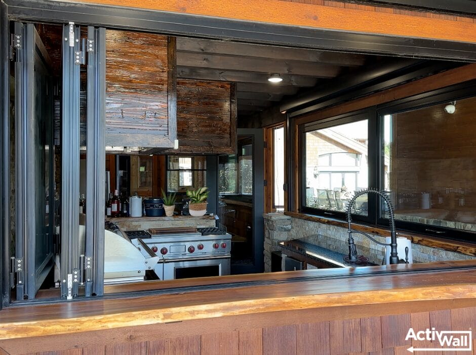 Rustic Cabana with Folding Window Closed