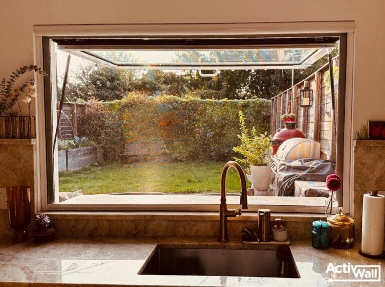 ActivWall Gas Strut Window in a Cozy Kitchen