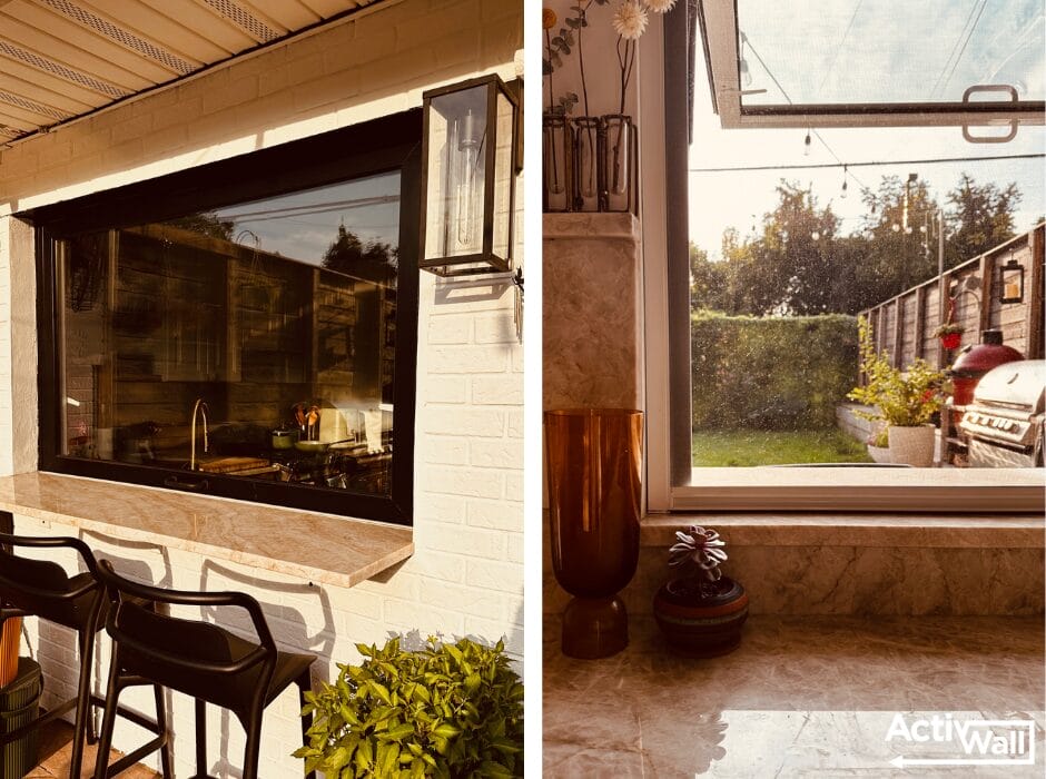 ActivWall Gas Strut Window in a Cozy Kitchen Renovation