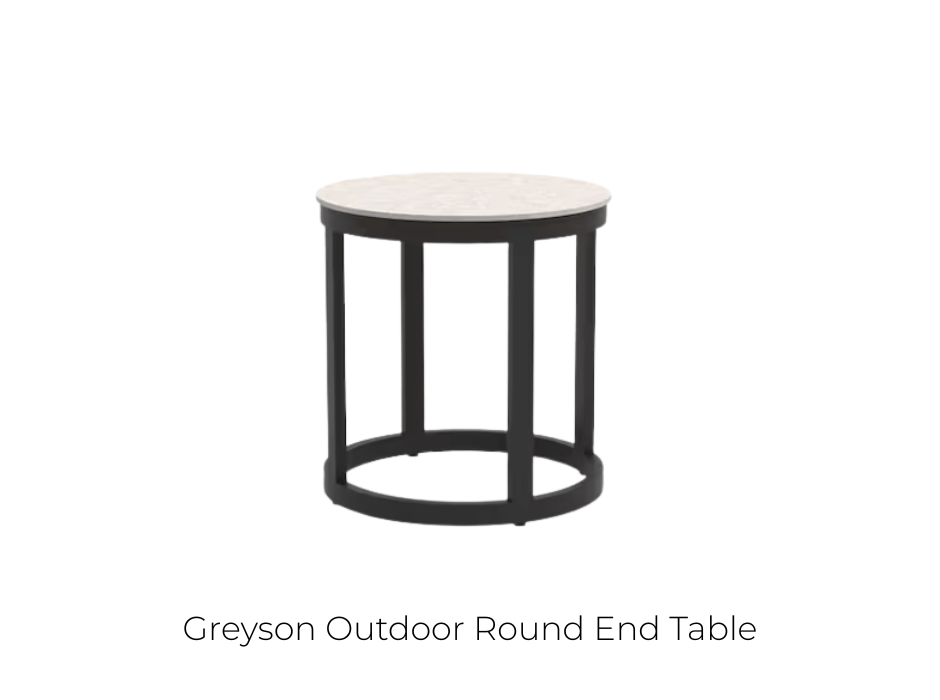 Greyson Outdoor Round End Table