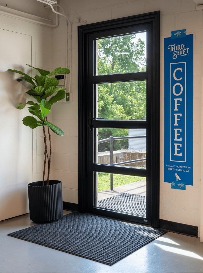 ActivWall Swing Door with three Horizontal Mullions