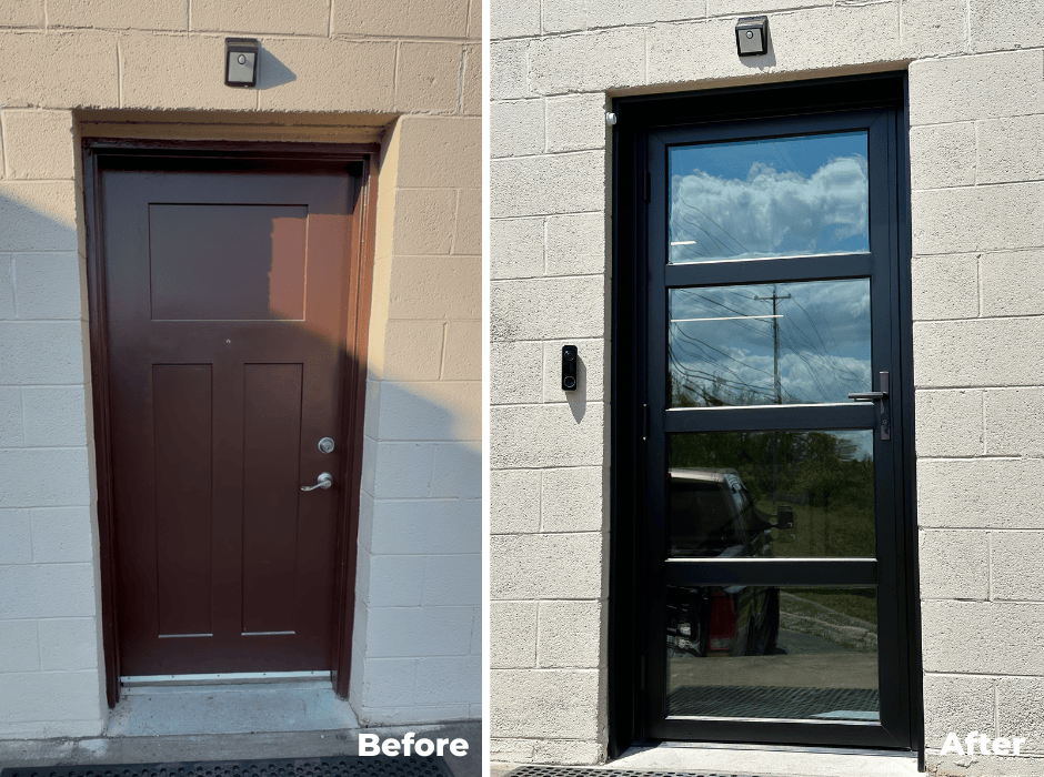 Before and After at Third Shift Coffee